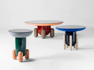 EXPLORER - Round glass-fibre coffee table _ BD Barcelona Design